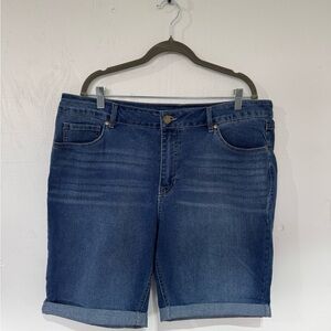 d. jeans Women's Dark Blue Jean Shorts